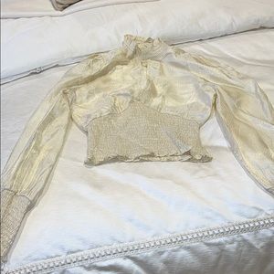 Cream Blouse Perfect for night out